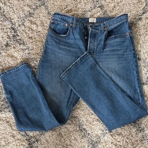 Classic Levi’s 501 Straight Leg Jeans